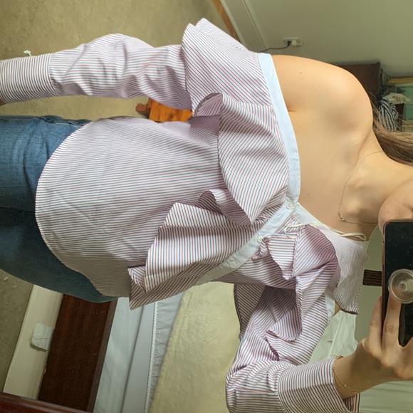 English factory button down ruffle shirt - Picture 9 of 9